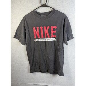 Nike Shirt Mens Medium Black No Finish Line 72 Graphic Tee Loose Fit Sports